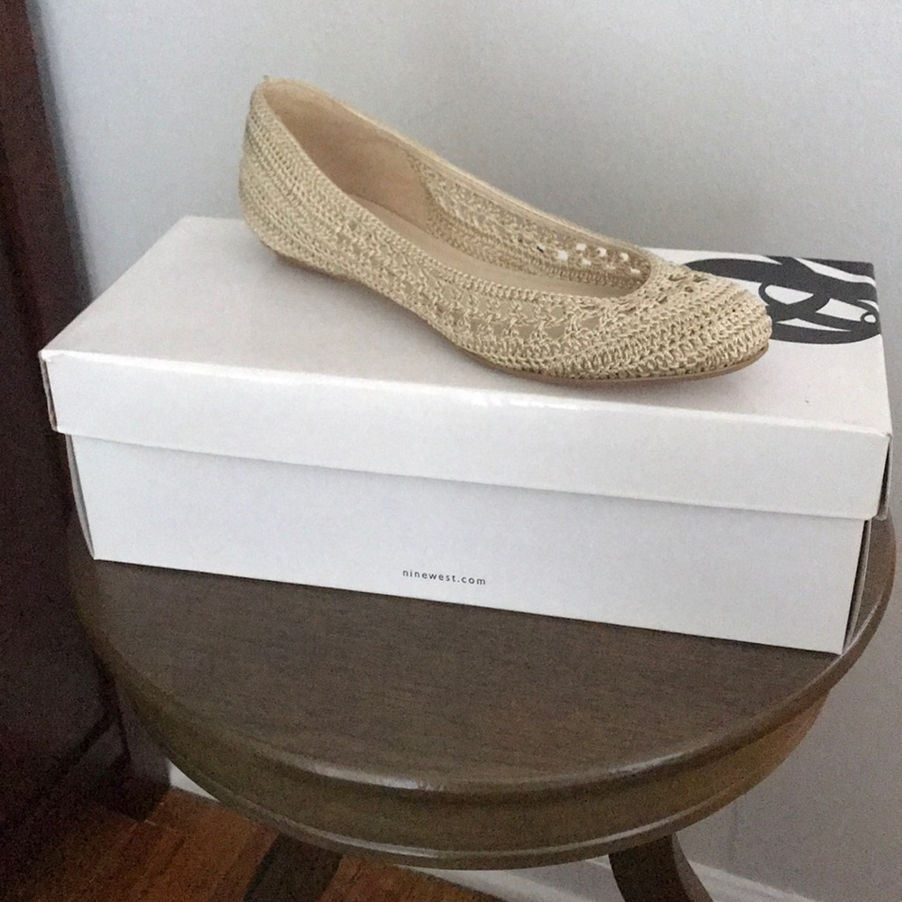 Nine West Darlene Natural/Cream Flat